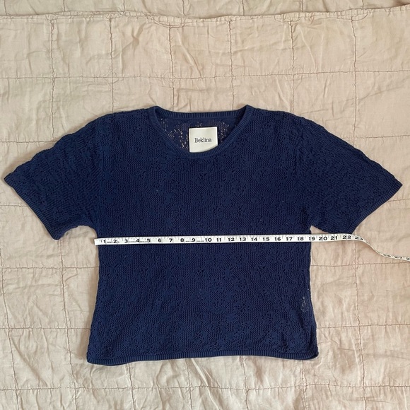 Beklina Edificio Lace T-Shirt in Ink, size M/L - Picture 8 of 8